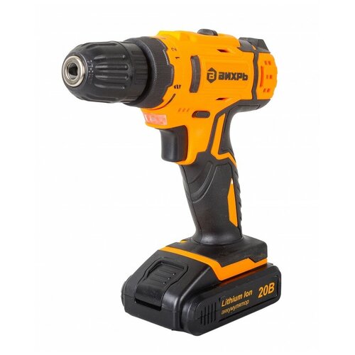 Дрель-шуруповерт аккумуляторная Вихрь ДА-20Л-2КА с набором оснастки 65 предметов 393100₽