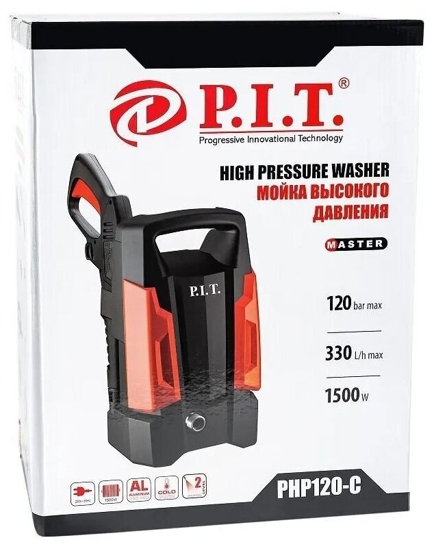 Мойка высокого давления P.I.T. PHP120-C, 120 бар, 330 л/ч - фотография № 6