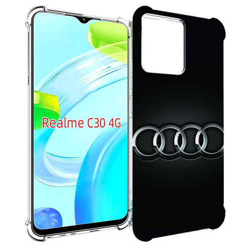 Чехол MyPads ауди audi 2 для Realme C30 4G / Narzo 50i Prime задняя-панель-накладка-бампер чехол mypads fortnite 2 для realme c30 4g narzo 50i prime задняя панель накладка бампер