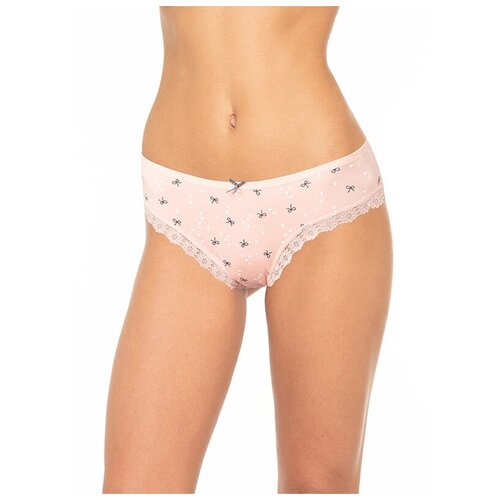 фото Трусы слипы dentelle s147 08, размер l, персиковый (персиковый)
