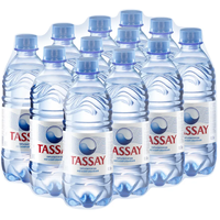 Вода питьевая TASSAY (Тассай), негазированная, 0.5 л х 12 шт, ПЭТ