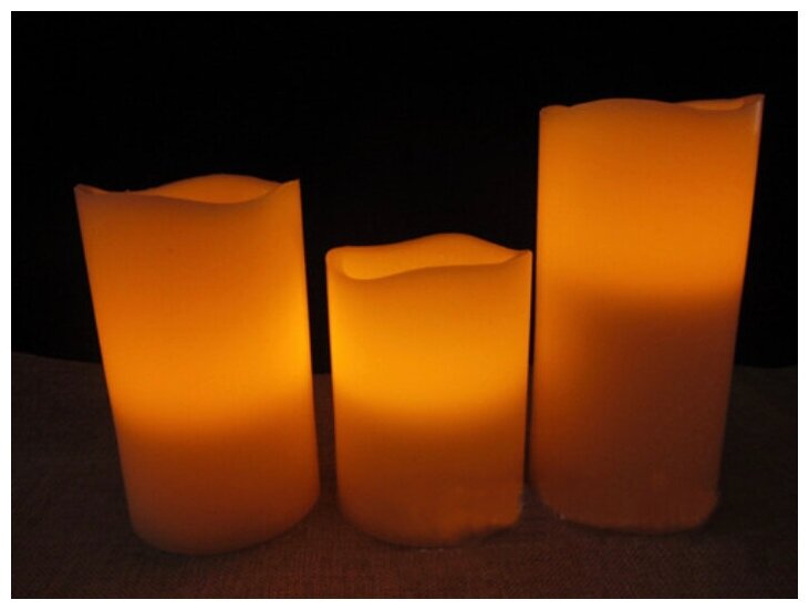 Свеча светодионая LED CandleС-СI65 T/W без пульта - фотография № 4