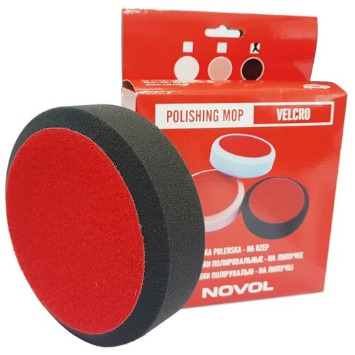 Круг полировальный Novol Polishing Mop тип С черный на липучке (мягкий)