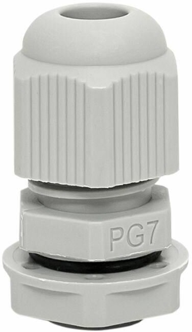 Сальник PG7 IP54 отв. d13мм провод d3-6.5мм (уп.4шт) PROxima EKF plc-pg-7-4-r