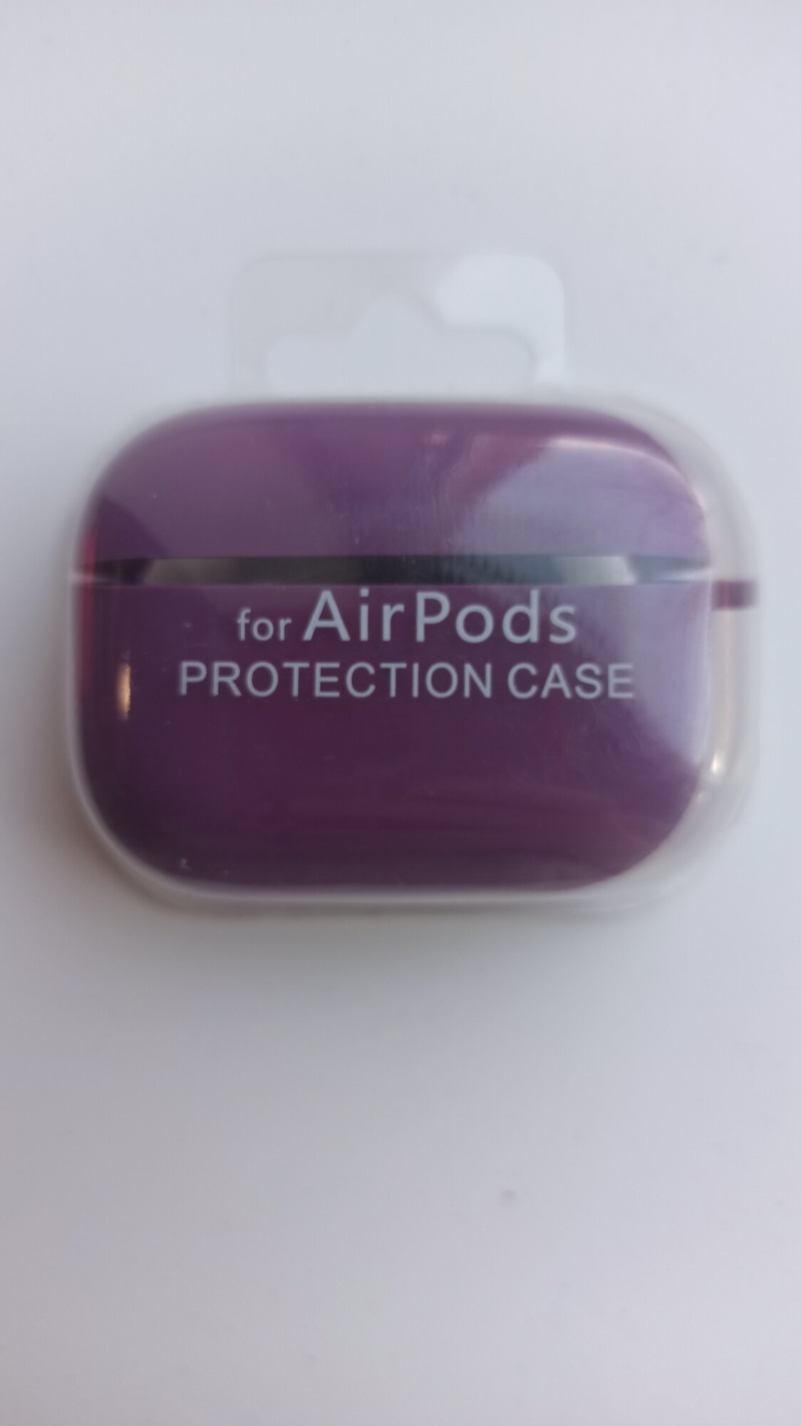 Ультратонкий силиконовый чехол для наушников Apple AirPods Pro / фиолетовый