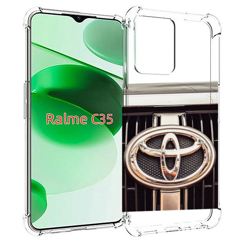 Чехол MyPads toyota тойота 3 для Realme C35 / Narzo 50A Prime задняя-панель-накладка-бампер