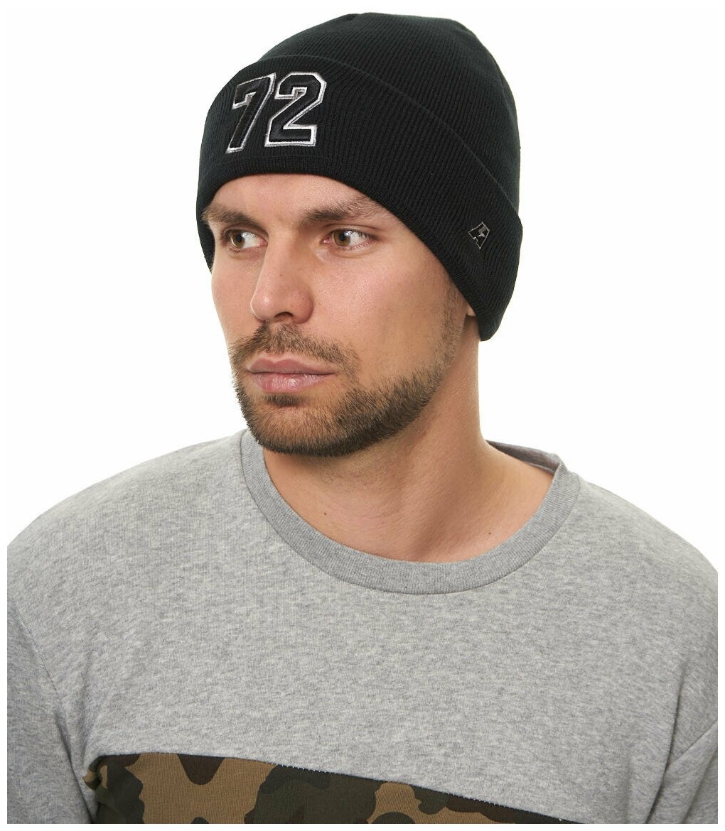 Шапка Atributika & Club для мужчин, размер 55-58, черный.. — фото 1