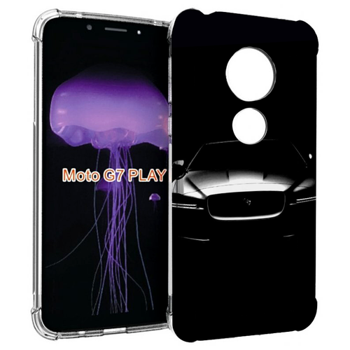 Чехол MyPads jaguar ягуар 1 для Motorola Moto G7 Play задняя-панель-накладка-бампер