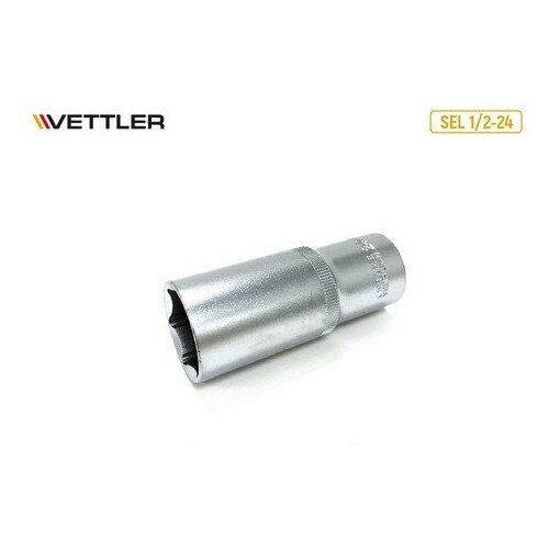 vettler головка 6 гранная глубокая 1 2dr 8 мм vettler VETTLER Головка 6-гранная глубокая 1/2DR 24 мм (VETTLER)