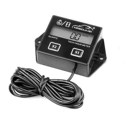 фото Тахометр универсальный для лодочных моторов, мопедов, бензопил, газонокосилок boat up