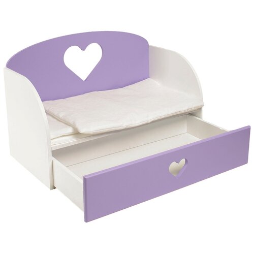 PAREMO Диван-кровать для кукол Сердце (PFD120) сиреневый диван кровать квартет голубой