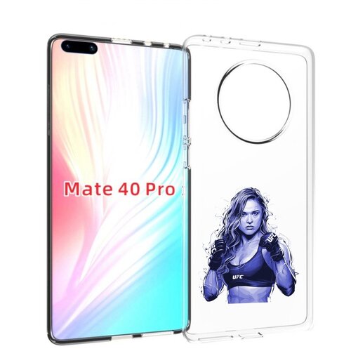 Чехол MyPads ронда-роузи-юфс для Huawei Mate 40 Pro (NOH-NX9) задняя-панель-накладка-бампер