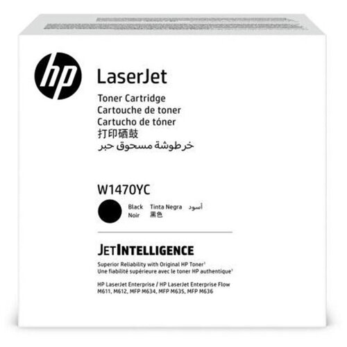 HP Тонер-картридж оригинальный HP W1470YC 147Y черный экстраповышенной емкости, контрактный 42K