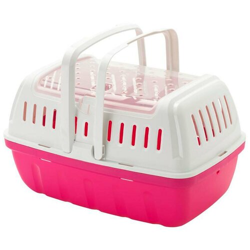 Переноска-корзинка Moderna Hipster розовая для грызунов (17 x 23 x 16 см, Розовый)