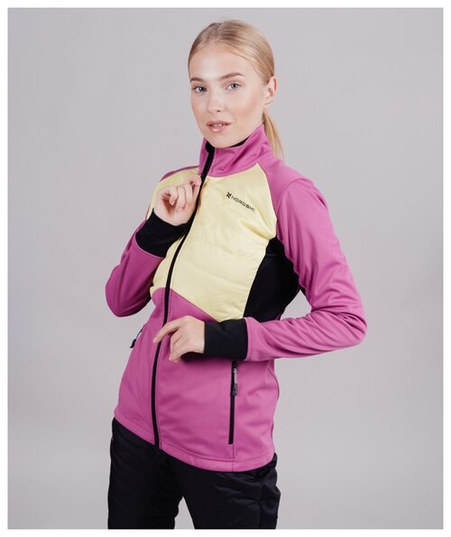 Куртка Nordski, размер 48/L, желтый, розовый