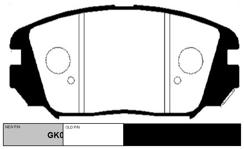 Колодки тормозные дисковые CTR GK0485