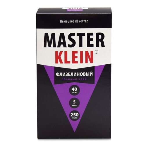 Клей обойный Master Klein, для флизелиновых обоев, 250 г master klein клей обойный master klein для бумажных обоев 200 г