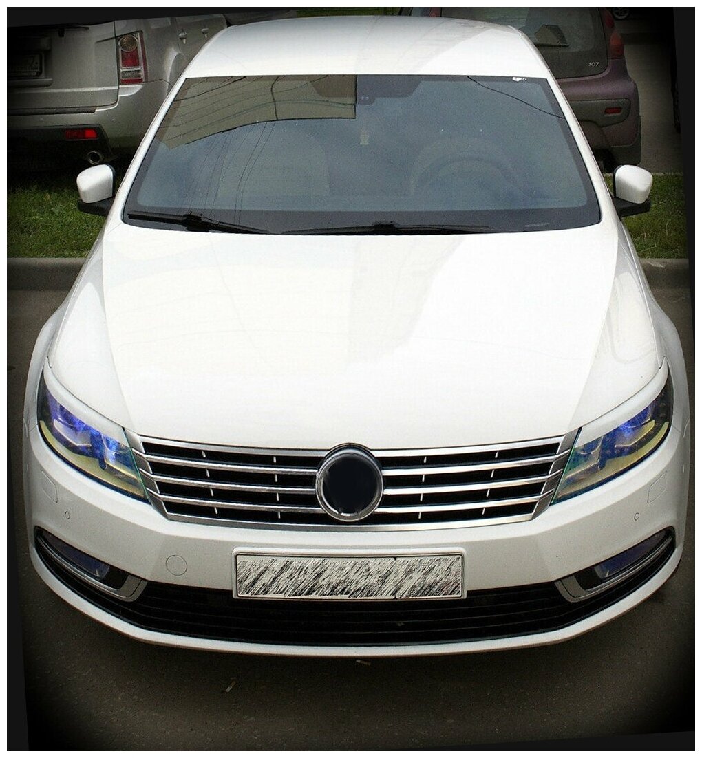 Реснички на фары для Volkswagen Passat CC 2012-2017 рестайлинг