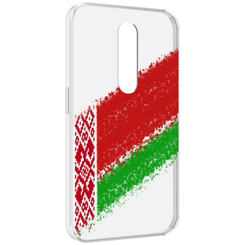 Чехол MyPads флаг Белорусии мужской для Motorola Moto X Force (XT1585 / XT1581) задняя-панель-накладка-бампер
