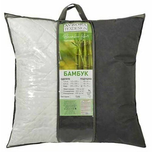 Подушка двухкамерная Бамбуковое волокно , размер 70х70 см АврораТексДизайн 7507212 .
