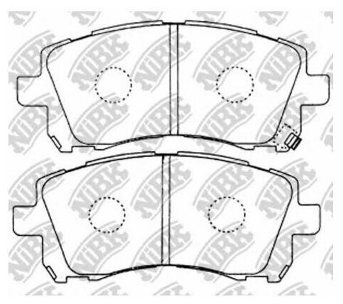 Колодки тормозные дисковые, NIBK PN7390