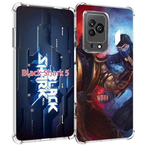 Чехол MyPads Mortal Kombat art для Xiaomi Black Shark 5 задняя-панель-накладка-бампер