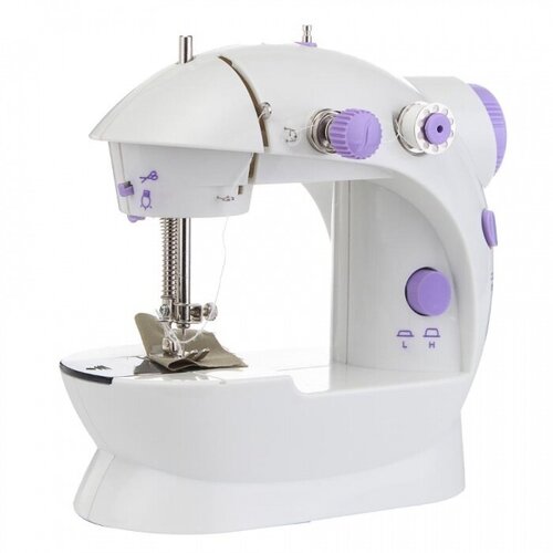 Портативная швейная машинка 4 в 1 переносная мини помощница Handheld Sewing Machine SM-202A белая швейная машинка портативная mini sewing machine sm 202a