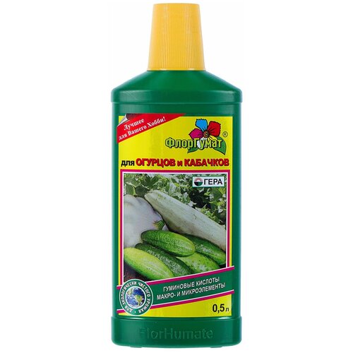 Удобрение ФлорГумат для огурцов и кабачков 0.5 кг