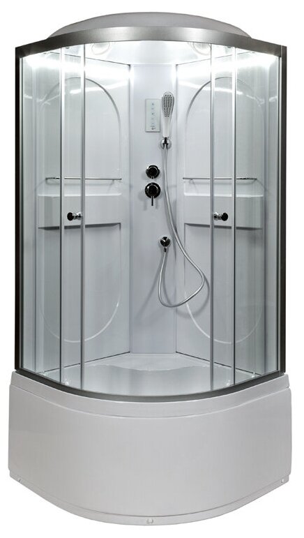 фото Душевая кабина Deto L L680LED 80x80 с подсветкой