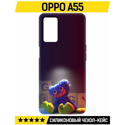 Чехол-накладка Krutoff Soft Case Хаги Ваги игрушка для Oppo A55 черный силиконовый чехол накладка бампер хаги ваги для oppo a55