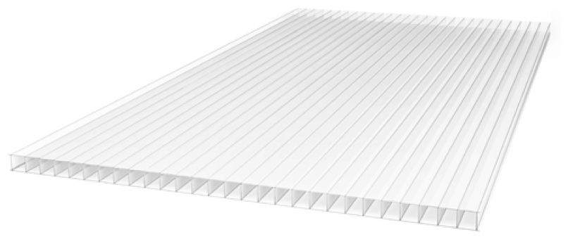 Сотовый поликарбонат 6 мм ULTRAMARIN прозрачный 2,1 х 3 м