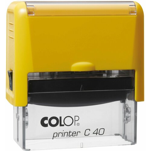 Штамп: Медицинский осмотр., Printer C40 желтый