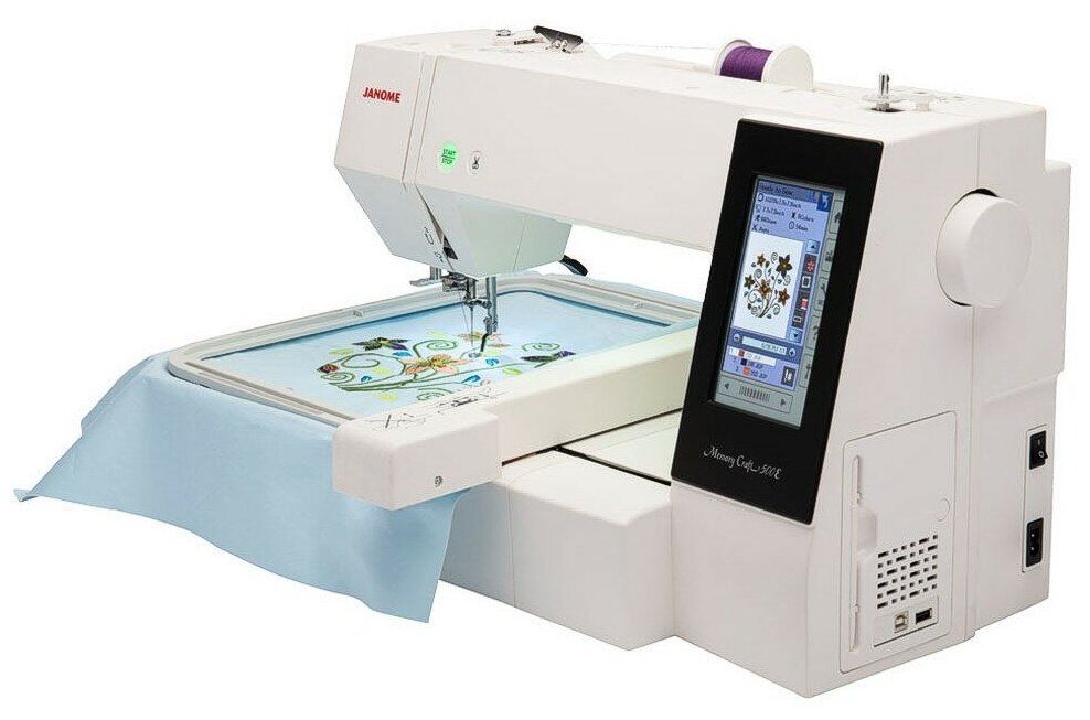 Вышивальная машина Janome Memory Craft 550E белый - фотография № 10