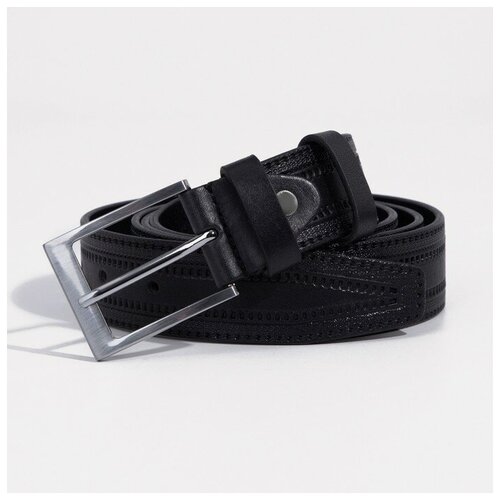 фото Ремень favorit, натуральная кожа, длина 130 см., черный