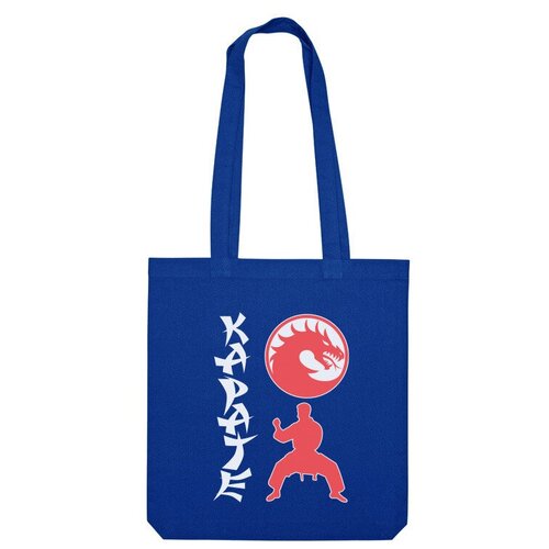 Сумка шоппер Us Basic, синий сумка карате karate оранжевый