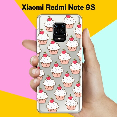 Силиконовый чехол Капкейки на Xiaomi Redmi Note 9S