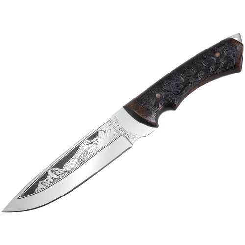 фото Нож беркут, сталь 65х13, рукоять жженый орех mirus group