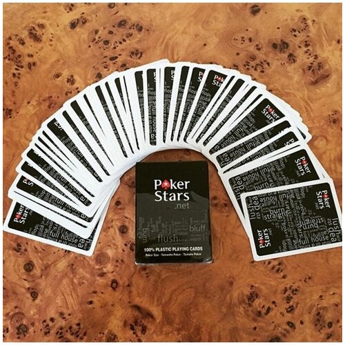 Карты игральные Poker Stars 100% пластик игральные карты для покера poker stars 100% пластик синие
