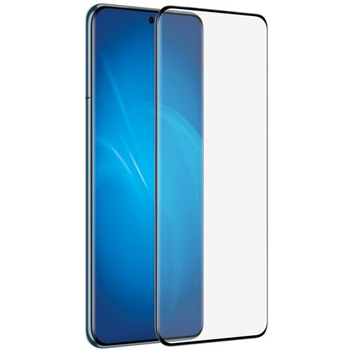 Закаленное стекло 3D с цветной рамкой (fullscreen) для Huawei P60/P60 Pro/P60 Art DF hwColor-143 (black)