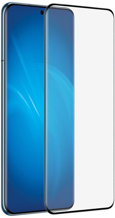 Закаленное стекло 3D с цветной рамкой (fullscreen) для Huawei P60/P60 Pro/P60 Art DF hwColor-143 (black)