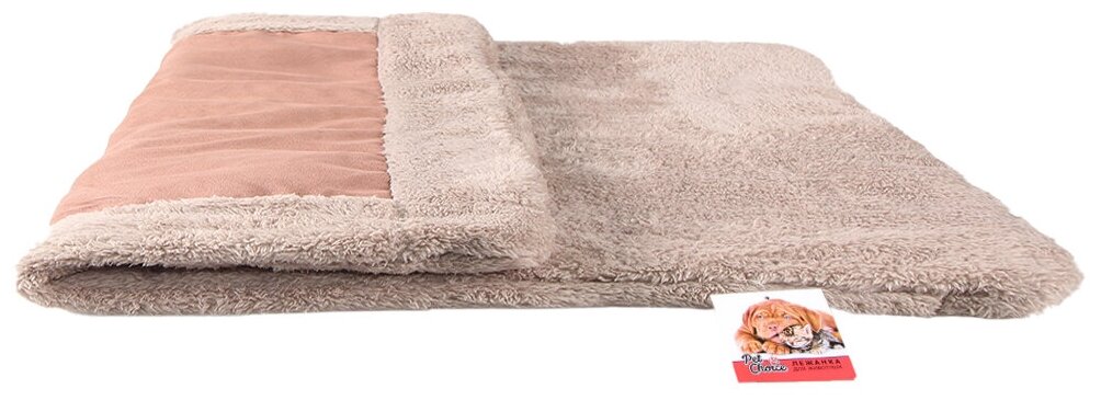 Лежанка коврик для собак 73х57х2 см, бежевый - фотография № 2