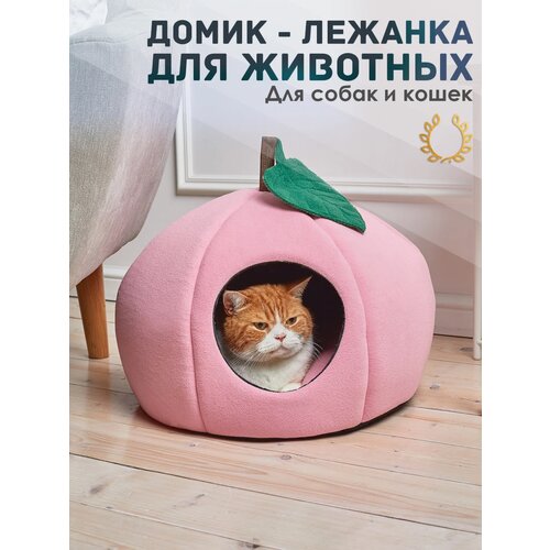 Домик для животных розовое яблоко