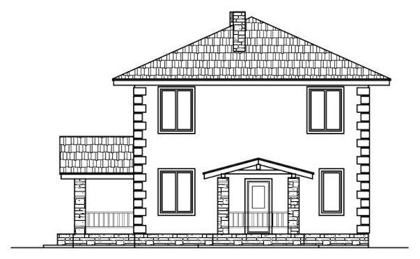 Проект газобетонного дома Catalog-Plans-40-04BY (157,29кв.м, 10x9,5м, газобетон 400) - фотография № 7