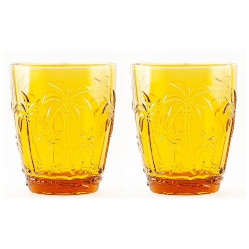 Набор стаканов Тропики, оранжевый, 2 шт, 280 мл