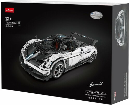 Конструктор Rastar 1:8 Pagani Huayra BC Белый