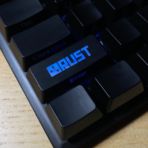 SHIFT Кейкап Rust для механической клавиатуры – (черный, 2,25u, OEM R1)