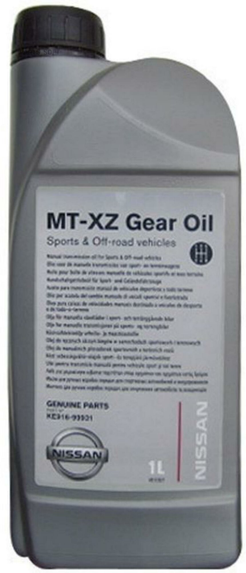 Масло Трансмиссионное Nissan Mt-Xz 75w-85 Gl-4 1л NISSAN арт. KE91699931R