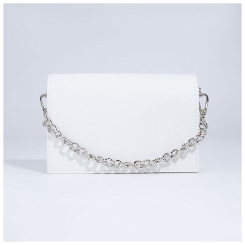 фото Сумка мессенджер , искусственная кожа, белый mikimarket