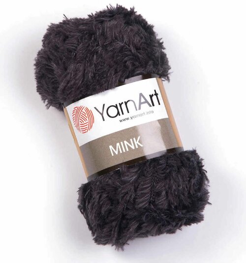 Пряжа Yarnart Mink темно-серый (336), 100%полиамид, 75м, 50г, 3шт