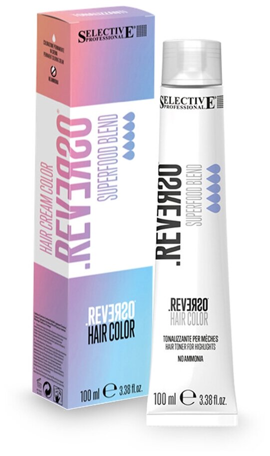 Selective, Тонер Крем-краска Reverso Hair Color Ирисовый, 100 мл